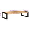 vidaXL Badregal Braun 100 x 50 x 23 cm Massives rohes Mangoholz