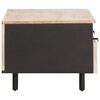 vidaXL Couchtisch mit Schubladen Wei&szlig; 80 x 54 x 40 cm Massivholz Mango
