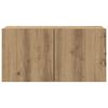 vidaXL TV-Schrankset Wandmontiert 3 pcs Artisan-Eiche Holzwerkstoff