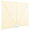 vidaXL Faltbarer Terrassen-Seitenf&auml;cher Creme 300&times;150 cm