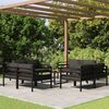 vidaXL 9-tlg. Garten-Lounge-Set mit Kissen Aluminium Anthrazit