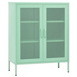 vidaXL Lagerschrank Minzgr&uuml;n 80x35x101,5 cm Stahl