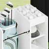 vidaXL Golf Schrank Mit Rad Uni Weiß 65 x 45 x 98 cm