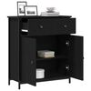 vidaXL Sideboard Schwarz Eichen-Optik 70 x 30 x 80 cm Holzwerkstoff