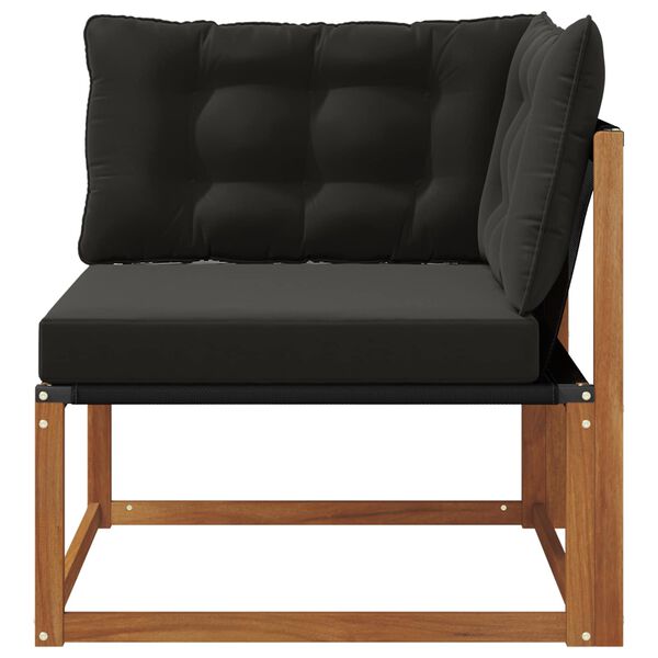 vidaXL Outdoor Ecksofa Massivholz Akazie Natur