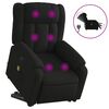 vidaXL Elektrischer Massagesessel mit Aufstehhilfe Schwarz Stoff