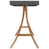 vidaXL Hollywoodschaukel mit Dach Massivholz Fichte mit Teak-Finish