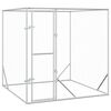 vidaXL Outdoor-Hundezwinger Silbern 2x2x2 m Verzinkter Stahl