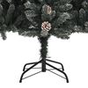 vidaXL K&uuml;nstlicher Weihnachtsbaum Gr&uuml;n 150 cm PVC, Plastik und Stahl