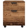 vidaXL Mobiler Aktenschrank mit Rollen Altholz 45x38x54 cm