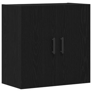 vidaXL Wandmontierter Schrank Schwarz Eichen-Optik 60 x 31 x 60 cm
