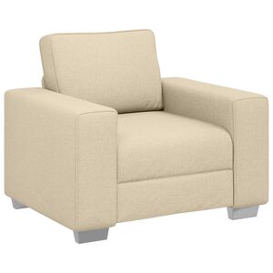 vidaXL Sofa Creme 100 x 80 x 82 cm Stoff