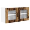 vidaXL Wandglas-Schrank PORTO Altholz 80 x 31 x 40 cm Holzwerkstoff