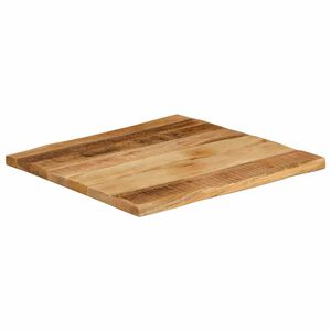 vidaXL Tischplatte mit Baumkante 40x40x2,5 cm Raues Mango Massivholz