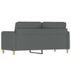 vidaXL 2-Sitzer-Sofa Dunkelgrau 140 cm Stoff