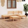 vidaXL 5-tlg. Garten-Lounge-Set Massivholz Kiefer