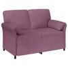 vidaXL 2-Sitzer Sofa Lila 138 x 83 x 95 cm Samt