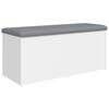 vidaXL Aufbewahrungsbank Wei&szlig; 102 x 42 x 45 cm Holzwerkstoff