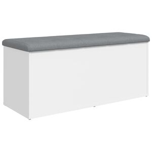 vidaXL Aufbewahrungsbank Wei&szlig; 102 x 42 x 45 cm Holzwerkstoff