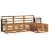 vidaXL Outdoor-Sofagarnitur 4 Stk. Natur