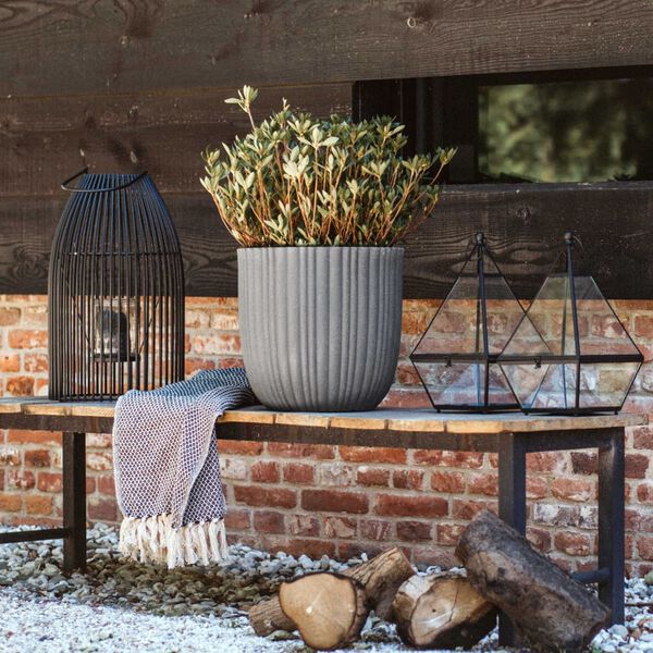 Capi Blumentopf Urban Tube 35x34 cm Dunkelgrau