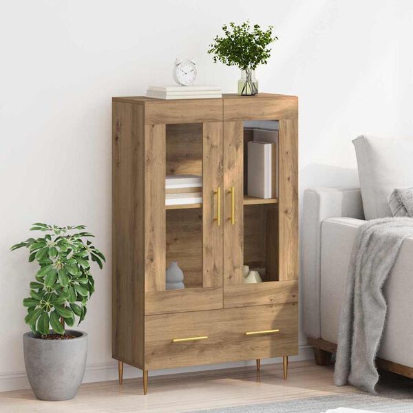 vidaXL Highboard mit Schubladen Artisan-Eiche 69,5 x 31 x 115 cm