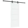vidaXL Schiebet&uuml;r ORKDAL 83 x 202 cm Massives Kiefernholz Wei&szlig;
