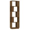 vidaXL Bücherregal/Raumteiler Honigbraun 51x25x163,5 cm Massivholz