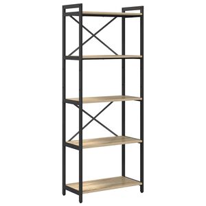 vidaXL B&uuml;cherregal 60 x 30 x 155 cm Holzwerkstoff Sonoma-Eiche