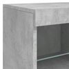 vidaXL Sideboard mit LED-Leuchten Betongrau 283x37x67 cm