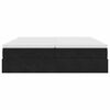 vidaXL Ottoman-Bett mit Matratzen Schwarz 180x200 cm Samt