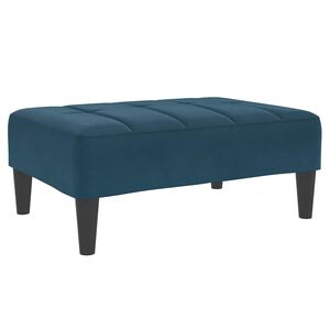 vidaXL Fu&szlig;hocker Blau 77x55x31 cm Samt
