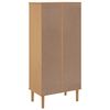 vidaXL B&uuml;cherschrank SENJA Rattan-Look Braun 60x35x130 cm Kiefernholz