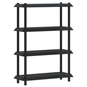 vidaXL Regaleinheit 4 Ebenen 100 x 40 x 136,5 cm PP Anthrazit