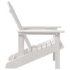 vidaXL Adirondack-Stuhl Weiß 74 x 82 x 92 cm HDPE