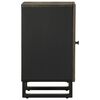 vidaXL Badschrank Schwarz 38x33x58 cm Massivholz Mango