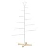vidaXL Metall Weihnachtsbaum KUOPIO 125 cm Stahl Wei&szlig;