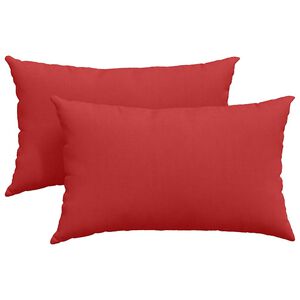 vidaXL Sofakissen 2 stk. Stoff Rot 50 x 30 cm