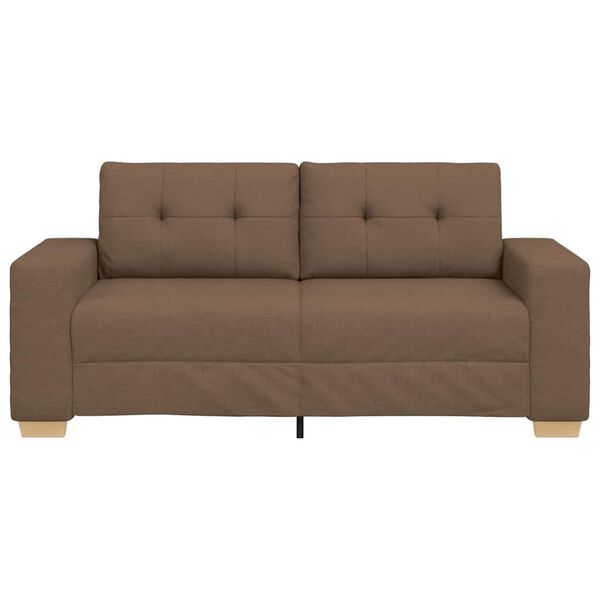vidaXL Loveseat-Sofa Braun 180x77x82 cm Stoff