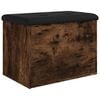 vidaXL Sitzbank mit Stauraum R&auml;uchereiche 62x42x45 cm Holzwerkstoff