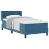 vidaXL Boxspringbett mit Matratze Dunkelblau 200 x 100 cm Polyester