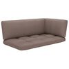 vidaXL Outdoor-Ecksofa Paletten Kiefernholz Impr&auml;gniert Wei&szlig;
