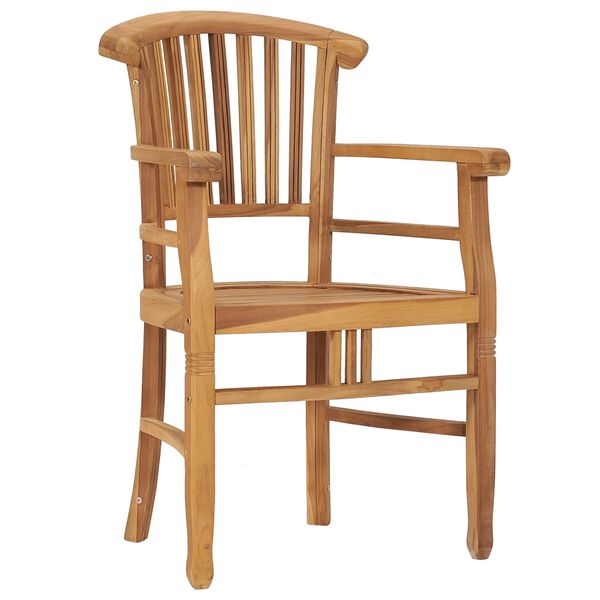 vidaXL 7-tlg. Garten-Essgruppe Massivholz Teak