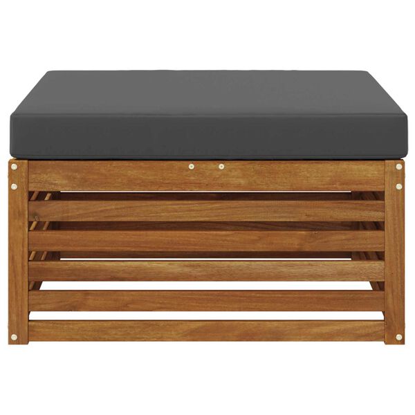 vidaXL Outdoor-Fu&szlig;hocker Massivholz Akazie Natur