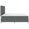 vidaXL Boxspringbett mit Matratze Dunkelgrau 200 x 200 cm Stoff
