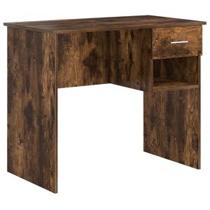vidaXL Schreibtisch Ger&auml;ucherte Eiche 90 x 49 x 75 cm Holzwerkstoff
