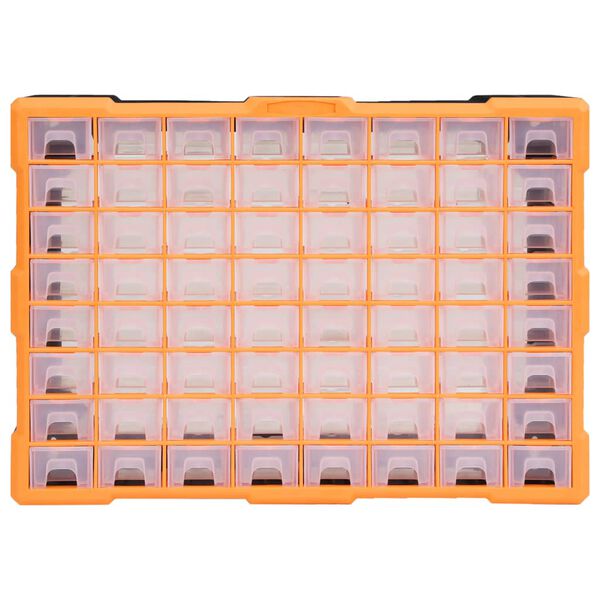 vidaXL Multi-Schubladen-Organizer mit 64 Schubladen 52x16x37,5 cm