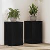 vidaXL Pflanzenst&auml;nder 2 pcs Schwarz Eichen-Optik 30 x 30 x 50 cm