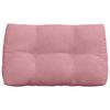 vidaXL R&uuml;cken Kissen Rosa 80 x 24 x 50 cm Samt