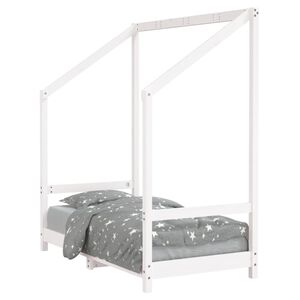 vidaXL Kinderbett Wei&szlig; 70x140 cm Massivholz Kiefer